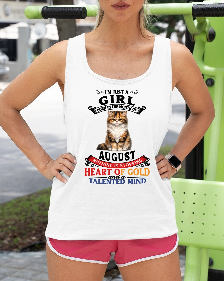 AUGUST - NOTHING IS STOPPING THIS FLAMING SOUL - Birthday T Shirt For Woman - TRNN08 (SKU2605-74-08)