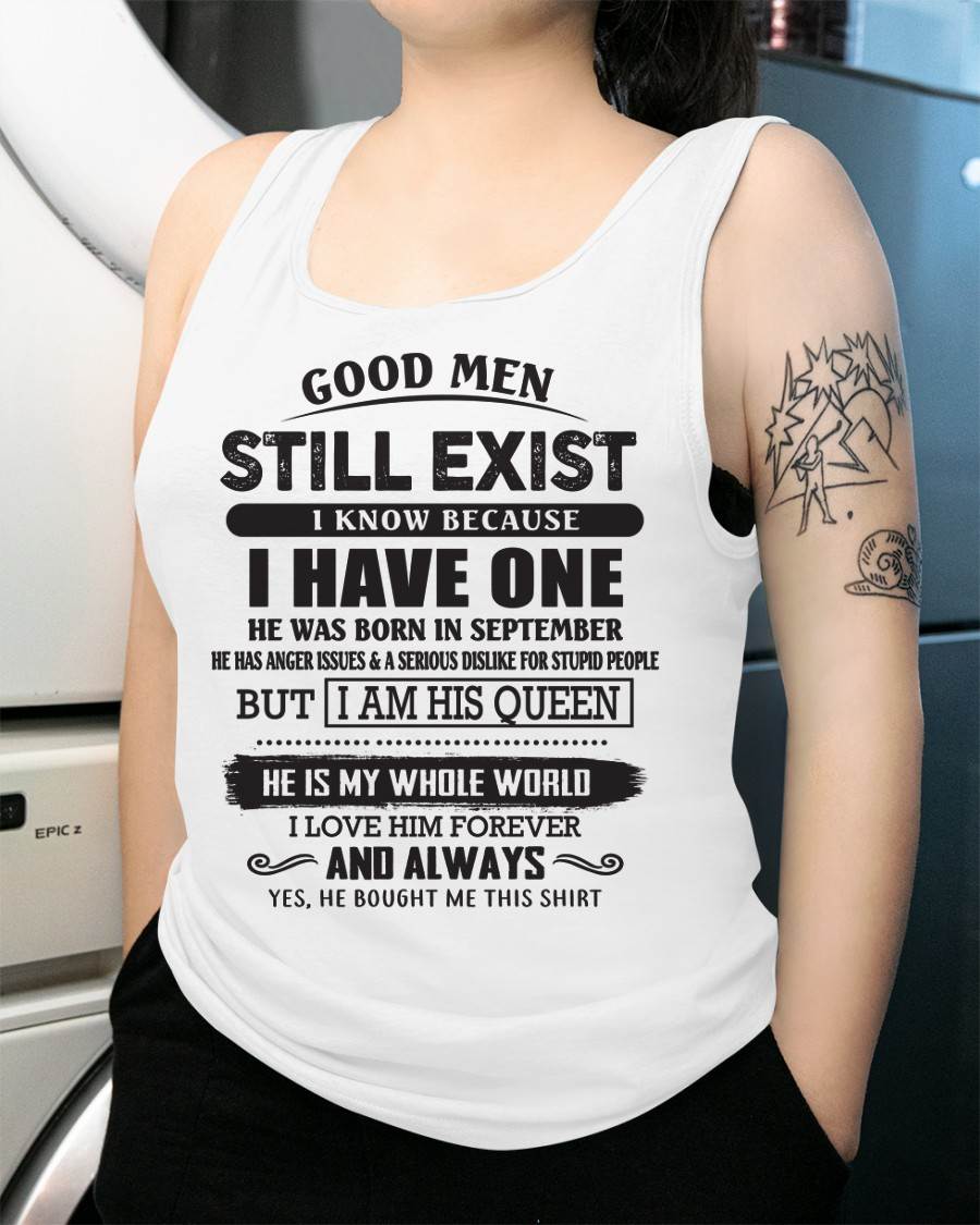 September - Good Men Still Exist - Perfect Gift For Girlfriend, Wife From Husband - TRNN09 (SKU07-166-09)