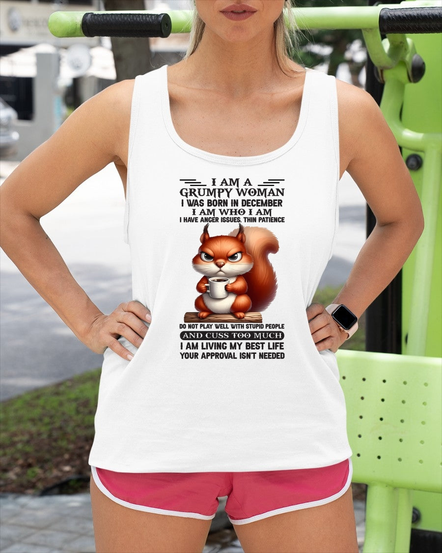 DECEMBER - GRUMPY WOMAN - BIRTHDAY GIFT FOR WOMEN - TRNN12 (SKU09-07-12)