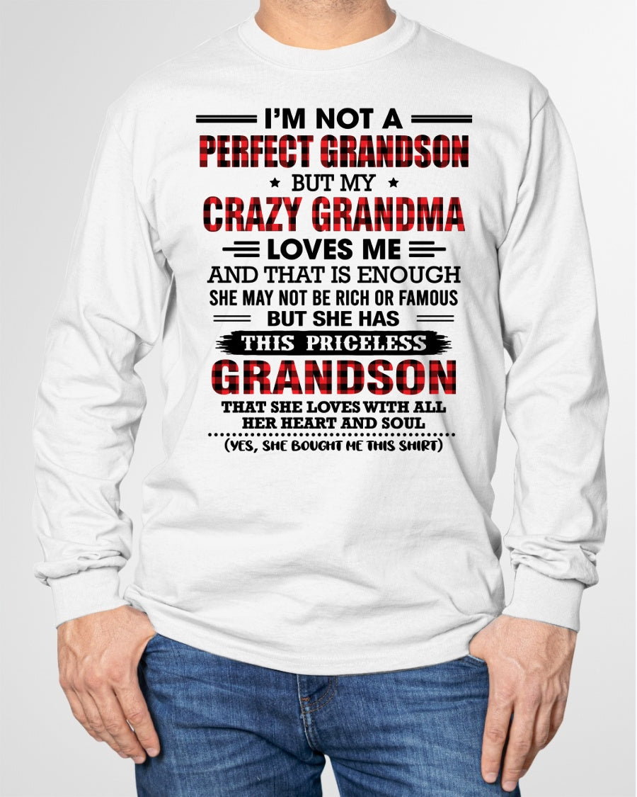 NOT PERFECT, JUST GRANDMA’S FAVORITE GRANDSON - FROM GRANDMA - TRNN00 (SKU2606-362-00)