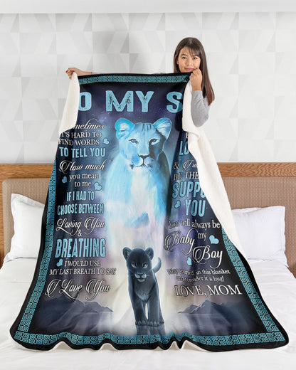 Special Gift For Your Son Blanket - From Mom (SKUB06-84)