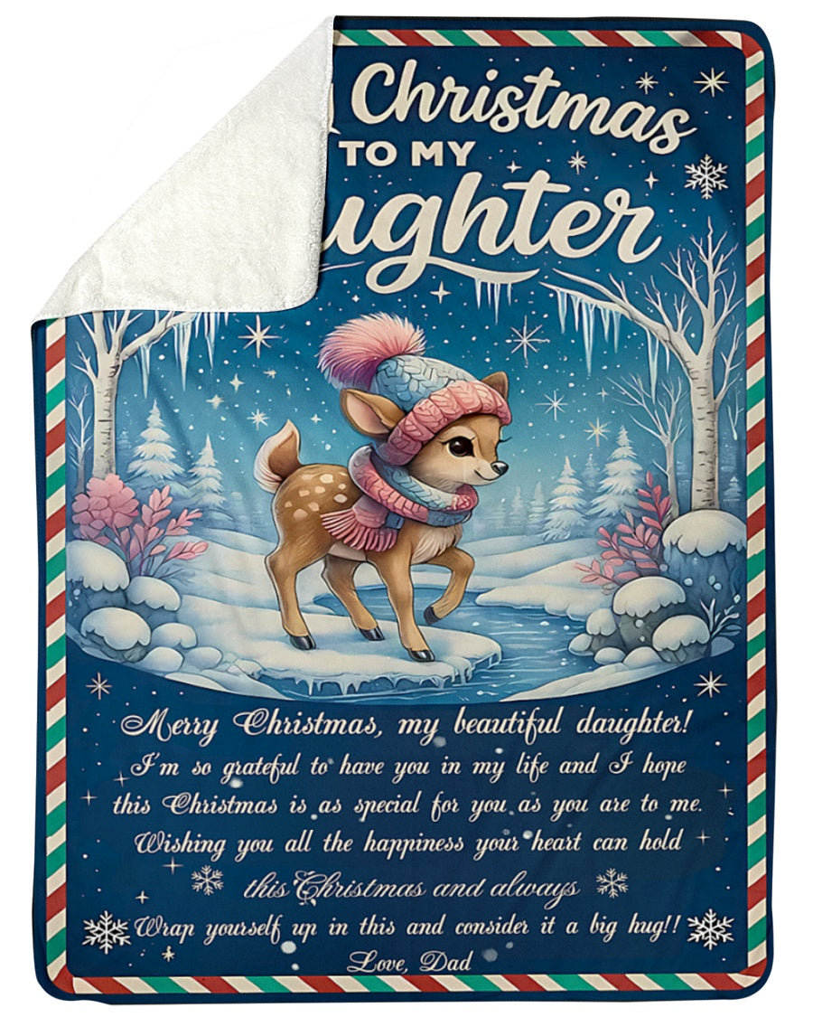 BLANKET FOR DAUGHTER FROM DAD – XMAS GIFT - FULL