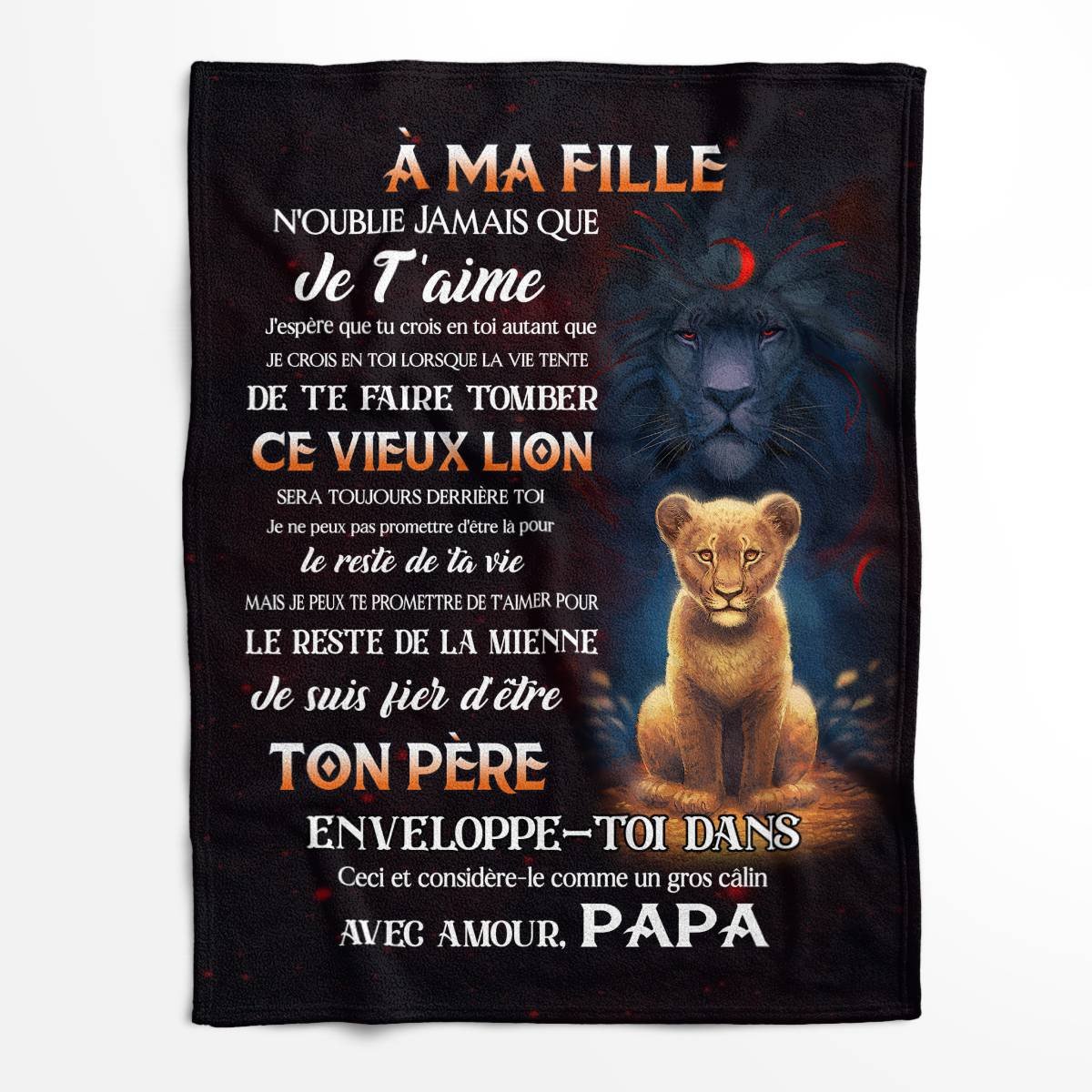 Cadeau Spécial Pour Ta Fille Couverture - De Papa (SKUB09-120)