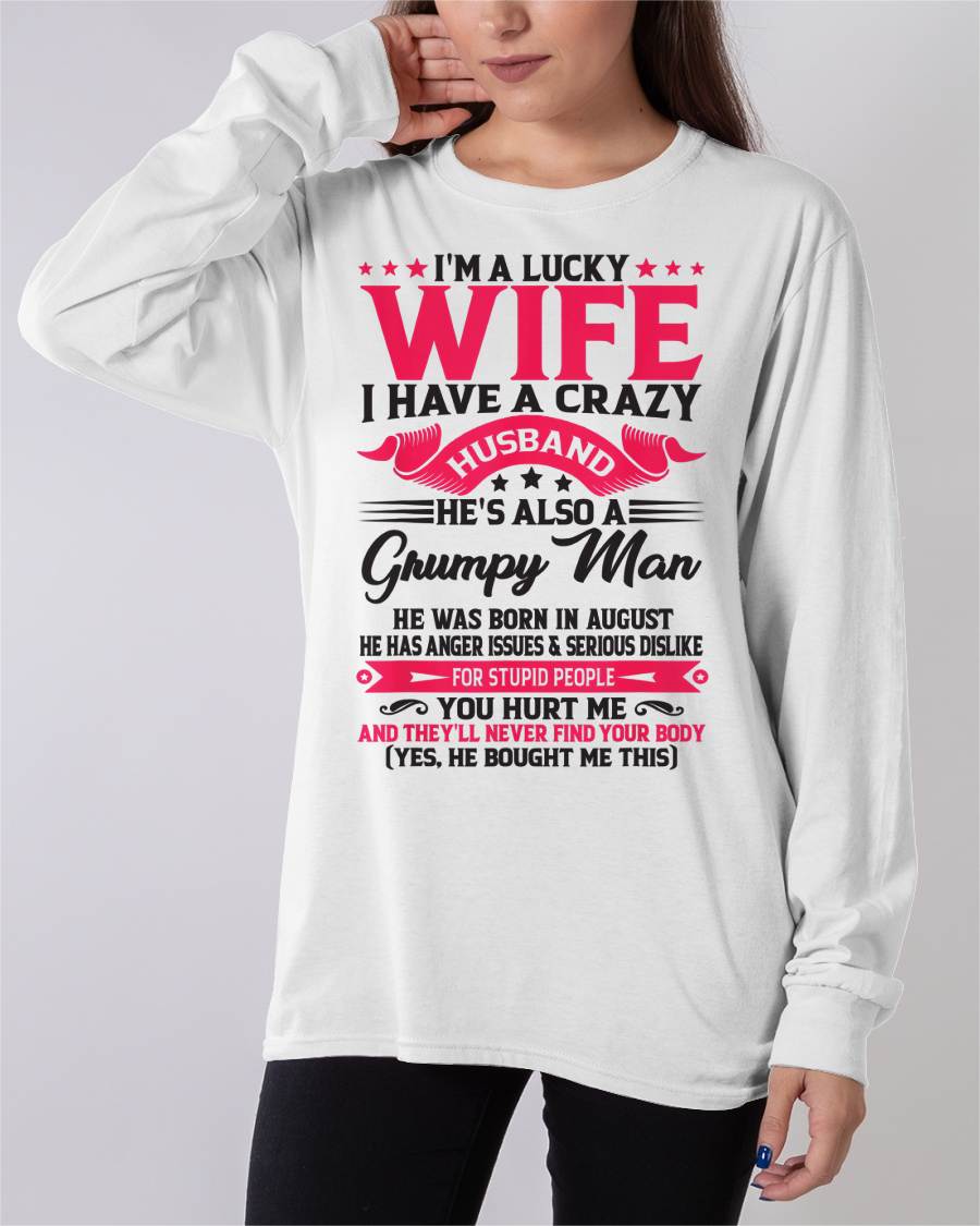 AUGUST - TO MY WIFE - I'M A LUCKY WIFE - GIFT FROM HUSBAND - TRNN08 (SKU10-136-08)