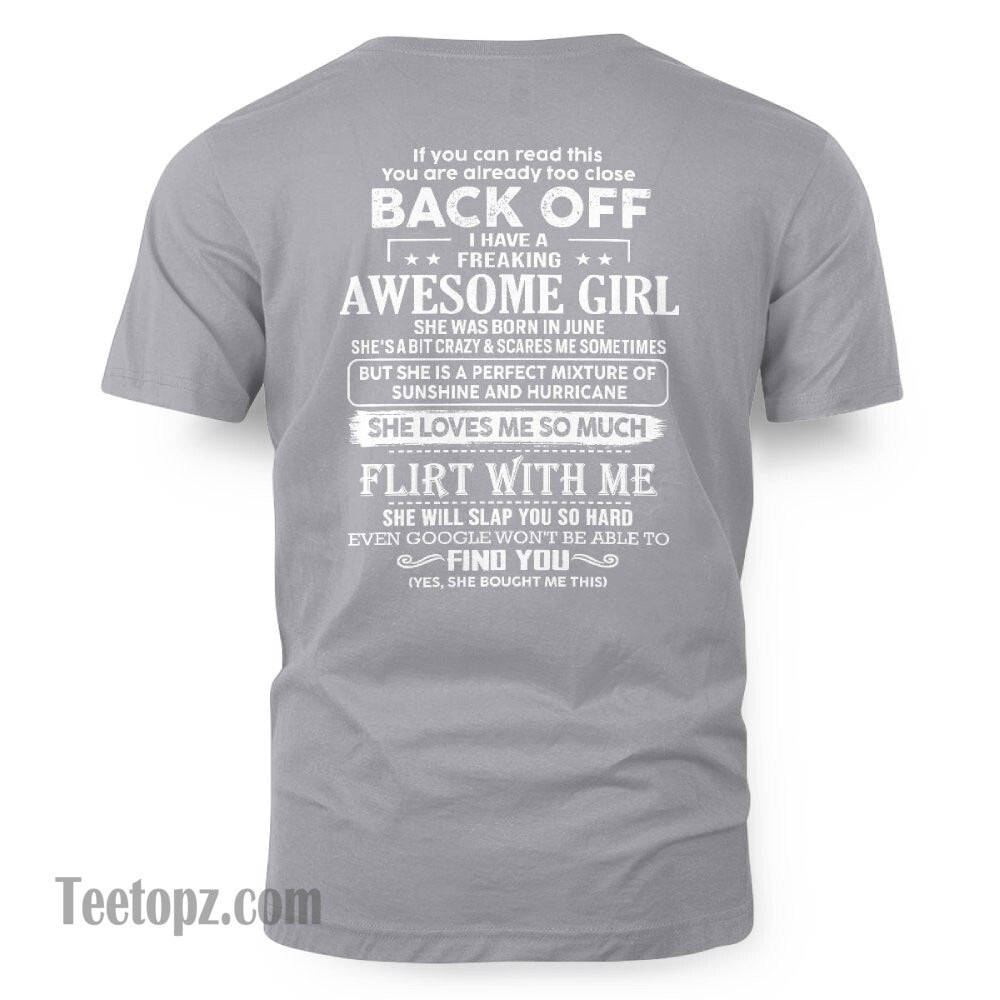 June – Awesome Girlfriend Born In June – Special gift for your Boyfriend – From Wife TRNN06 (SKU06-17-06)