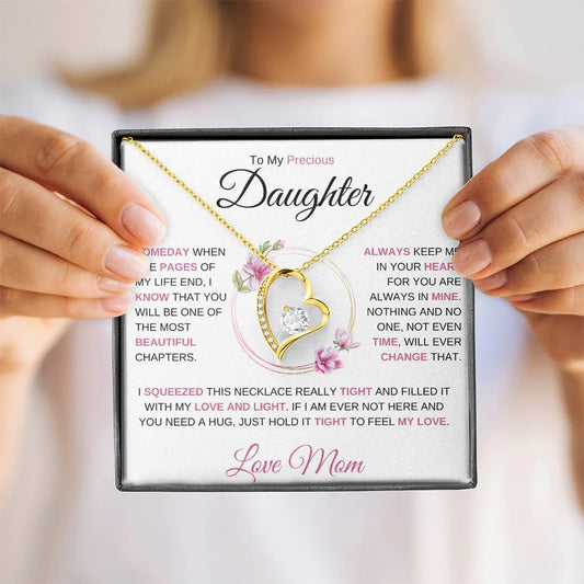GIFT TO MY DAUGHTER FROM MOM - Forever Love Necklace
