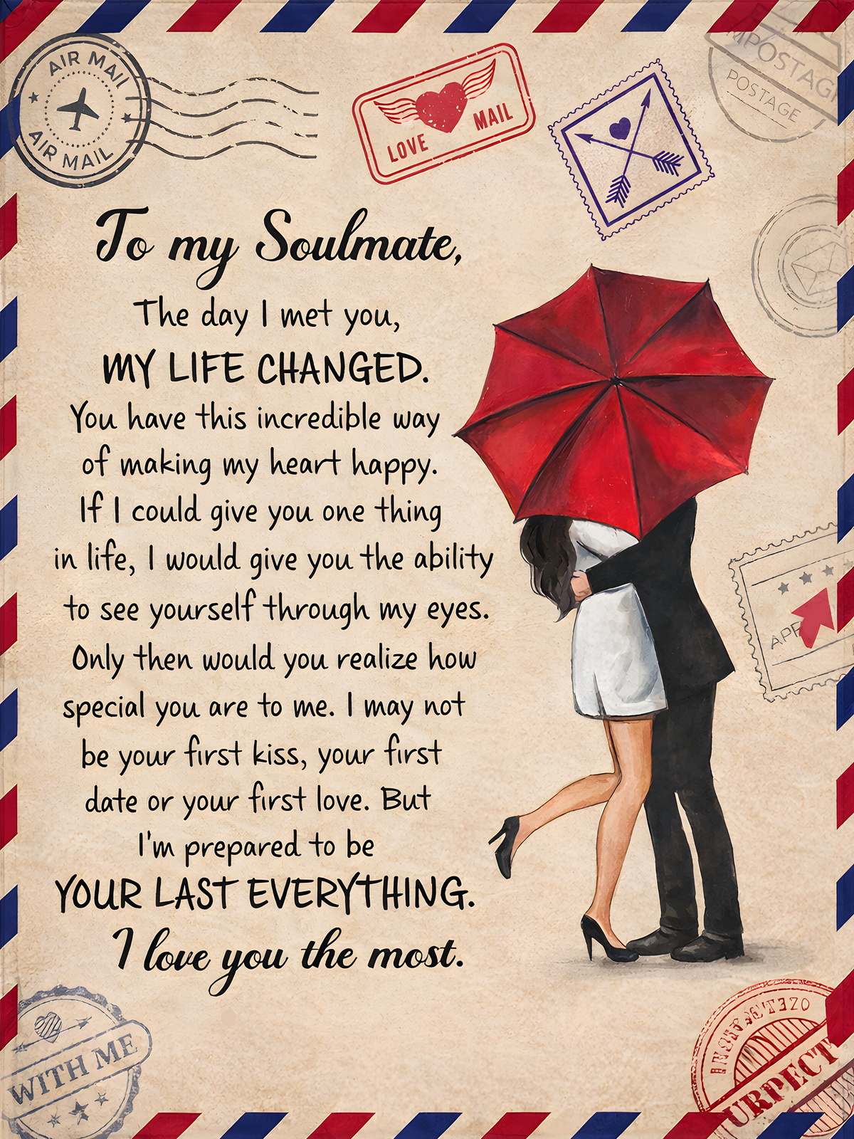 Special For Beautiful Wife Gift Blanket - From Husband (SKU2602-47)