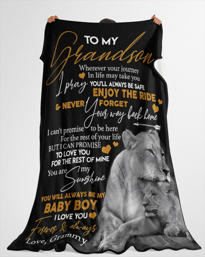 Special Gift For Your Grandson Blanket - From Grammy (SKUB07-46)