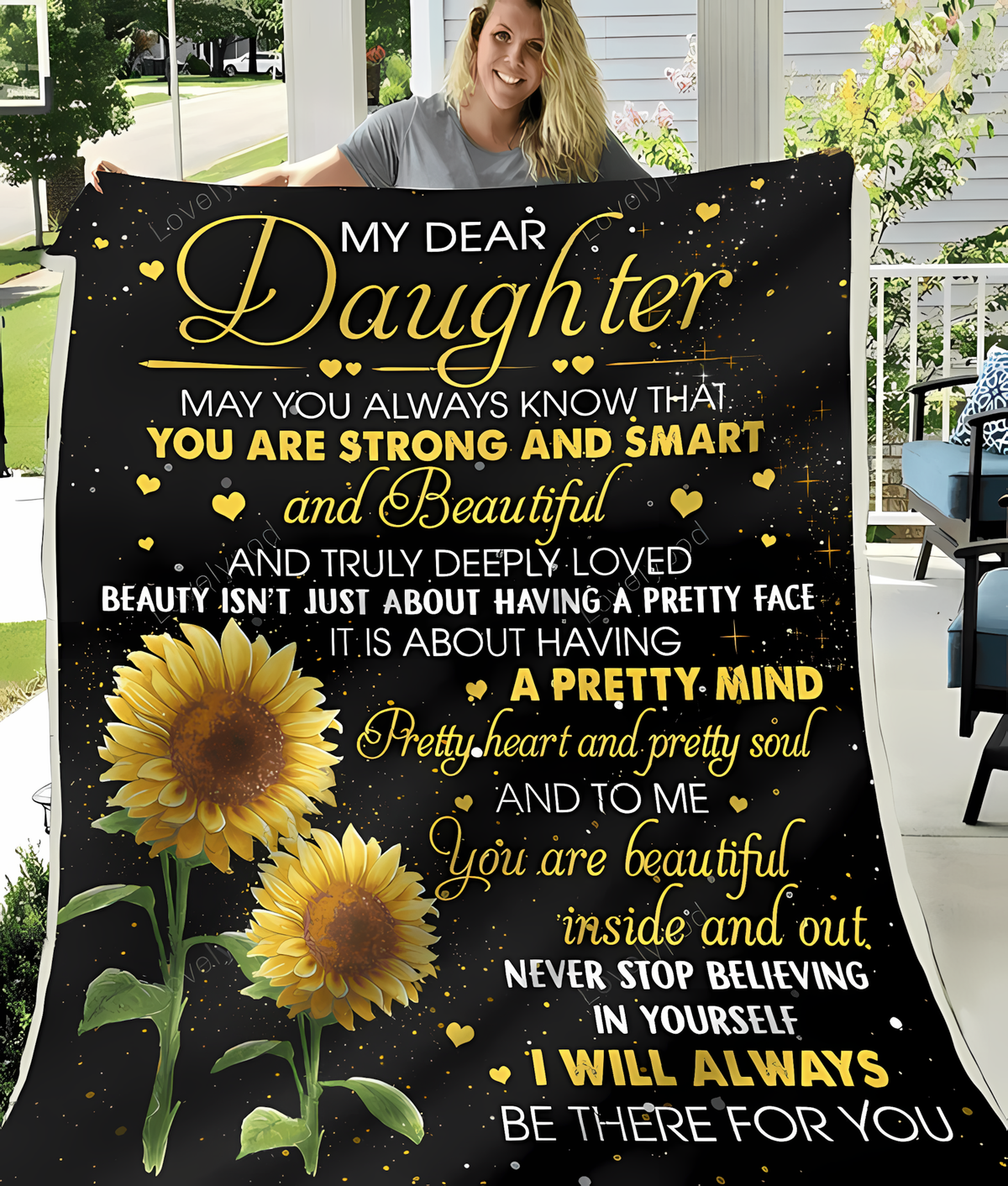Special Daughter Gift Blanket - From Mom