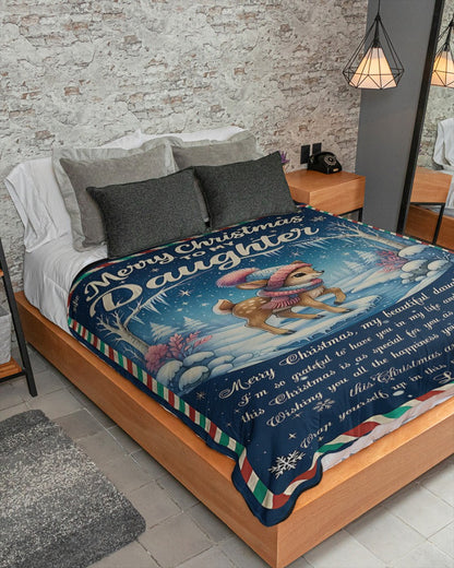 BLANKET FOR DAUGHTER FROM DAD – XMAS GIFT - FULL