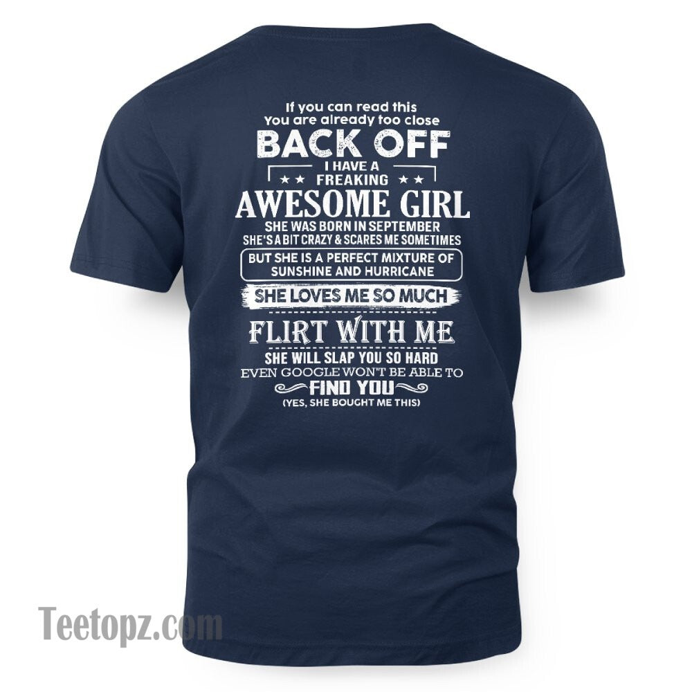 September – Awesome Girlfriend Born In September – Special gift for your Boyfriend – From Wife TRNN09 (SKU06-17-09)