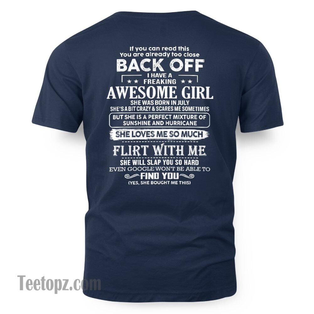 July – Awesome Girlfriend Born In July – Special gift for your Boyfriend – From Wife TRNN07 (SKU06-17-07)