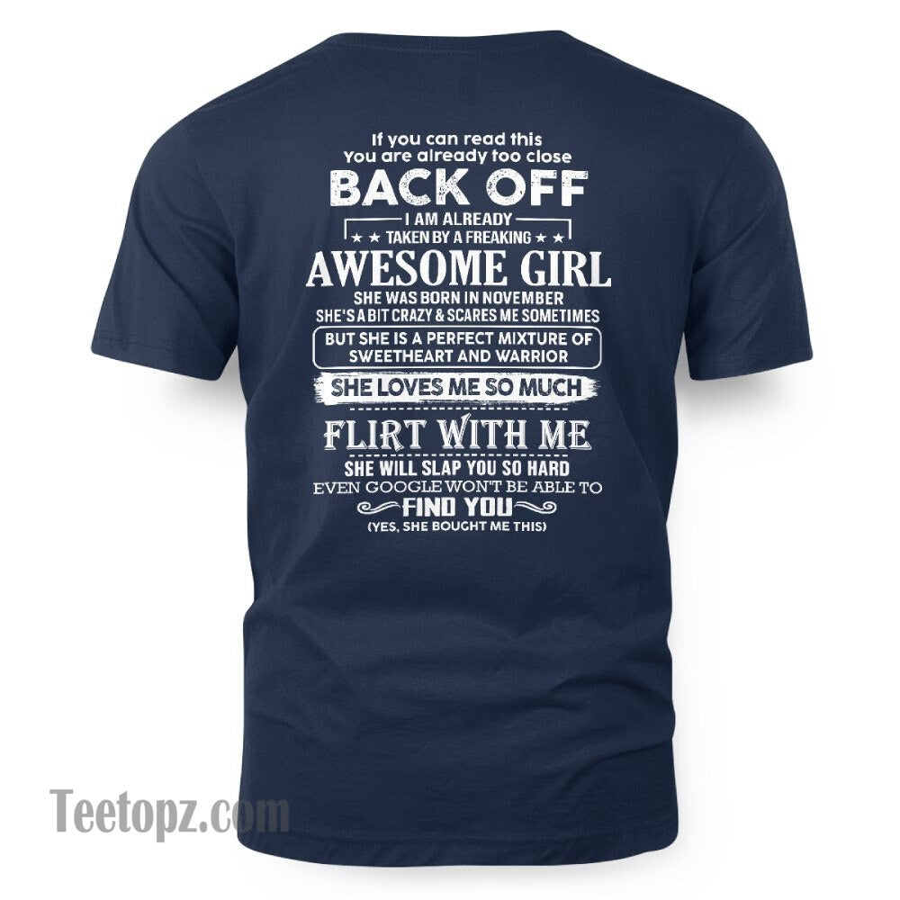 November – Awesome Girlfriend Born In November – Special gift for your Boyfriend – From Wife TRNN11 (SKU06-25-11)