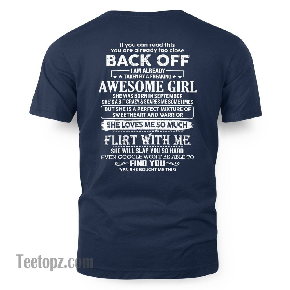 September – Awesome Girlfriend Born In September – Special gift for your Boyfriend – From Wife TRNN09 (SKU06-25-09)