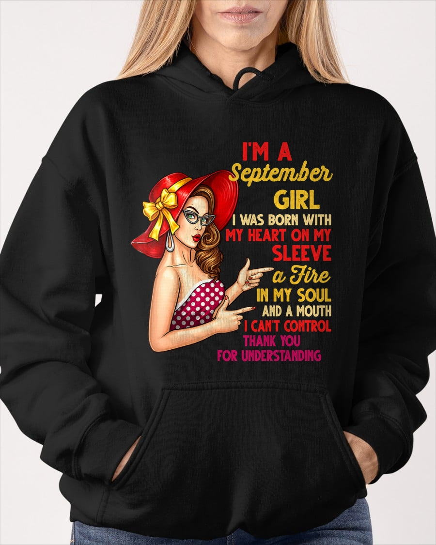 SEPTEMBER QUEEN – Strong, Passionate & Unapologetically Bold - Birthday T Shirt For Woman - TRNN09 (SKU2603-254-09)