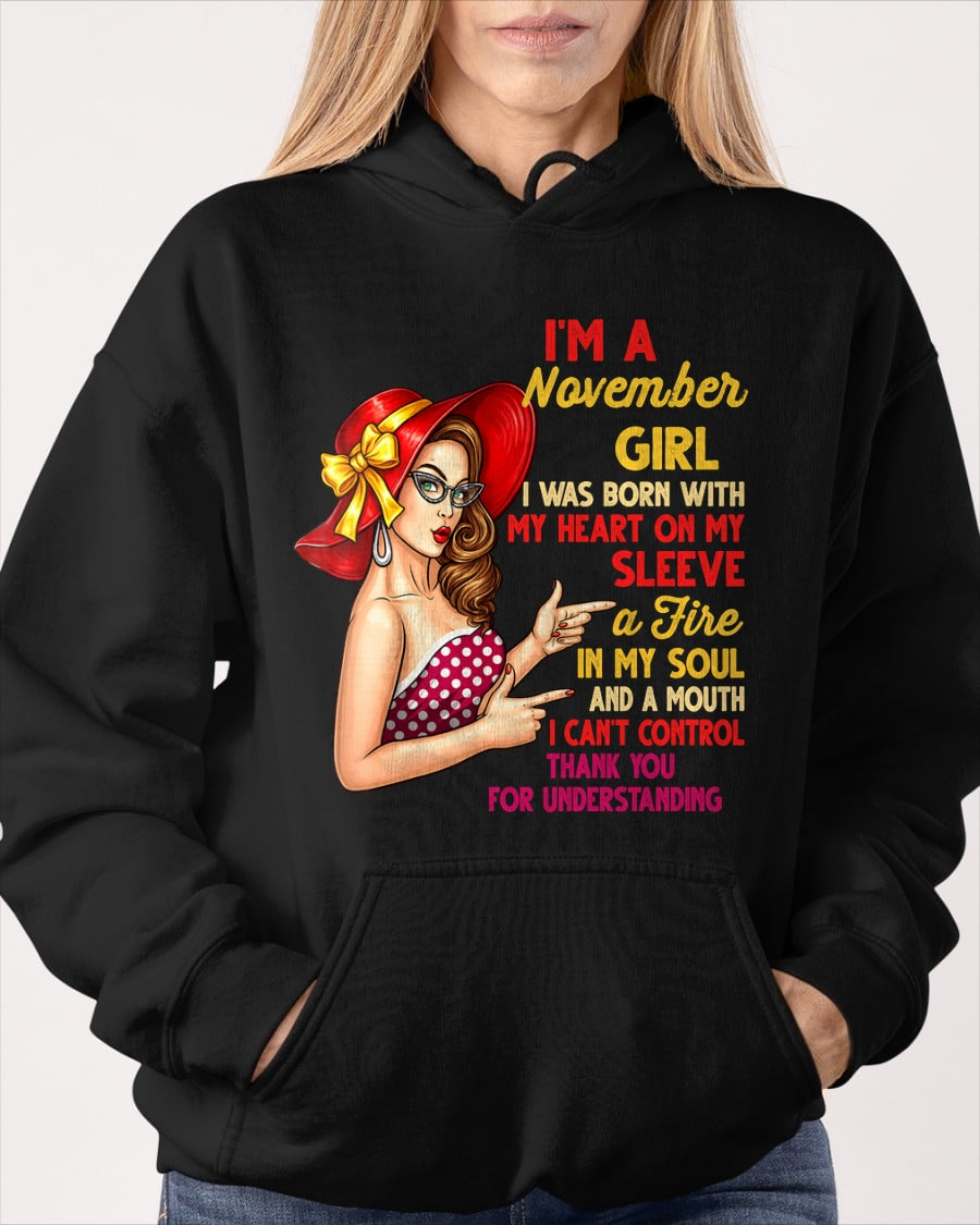 NOVEMBER QUEEN – Strong, Passionate & Unapologetically Bold - Birthday T Shirt For Woman - TRNN11 (SKU2603-254-11)