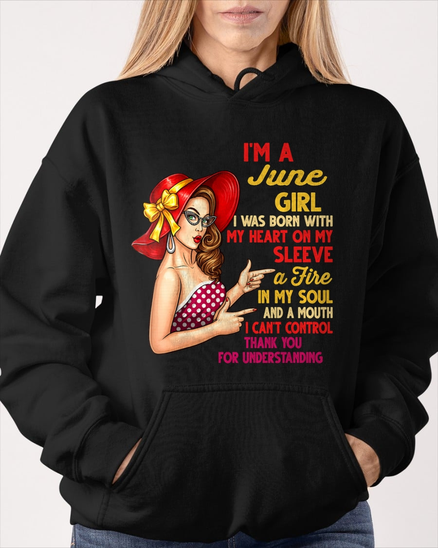 JUNE QUEEN – Strong, Passionate & Unapologetically Bold - Birthday T Shirt For Woman - TRNN06 (SKU2603-254-06)