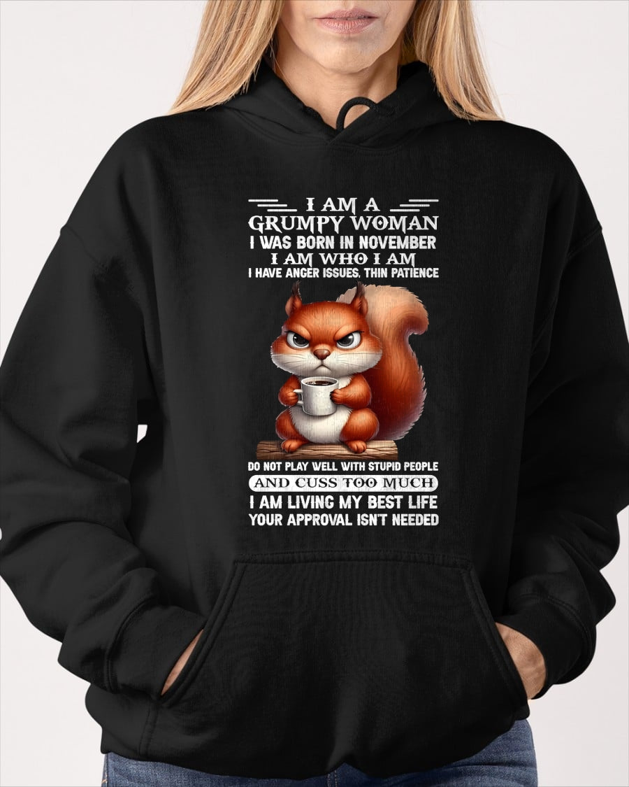 NOVEMBER - I AM WHO I AM - Birthday T Shirt For Woman - TRNN11 (SKU2602-157-11)