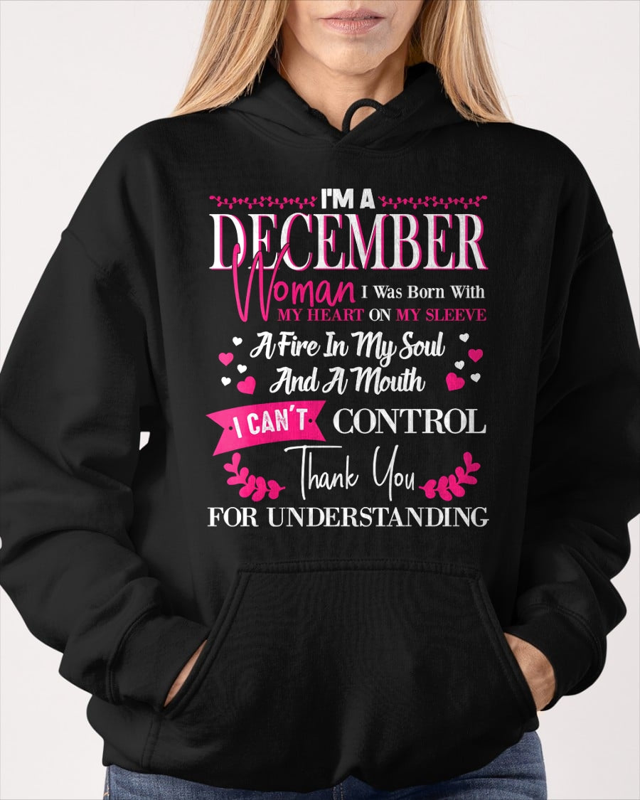 DECEMBER QUEEN – Strong, Passionate & Unapologetically Bold - Birthday T Shirt For Woman - TRNN12 (SKU2602-137-12)