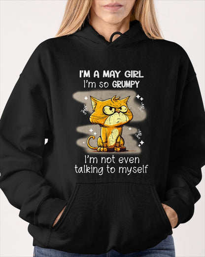 MAY GIRL - I'm So Grumpy I'm Not Even Talking To Myself - BIRTHDAY GIFT T-SHIRT FOR WOMEN - TRNN05 (SKU2603-34-05)
