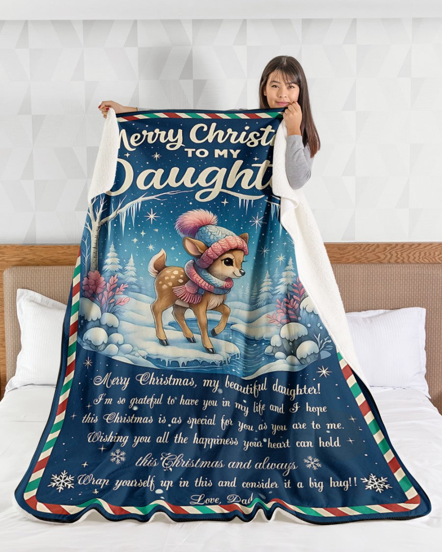 BLANKET FOR DAUGHTER FROM DAD – XMAS GIFT - FULL
