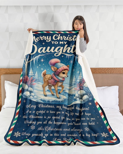 BLANKET FOR DAUGHTER FROM DAD – XMAS GIFT - FULL