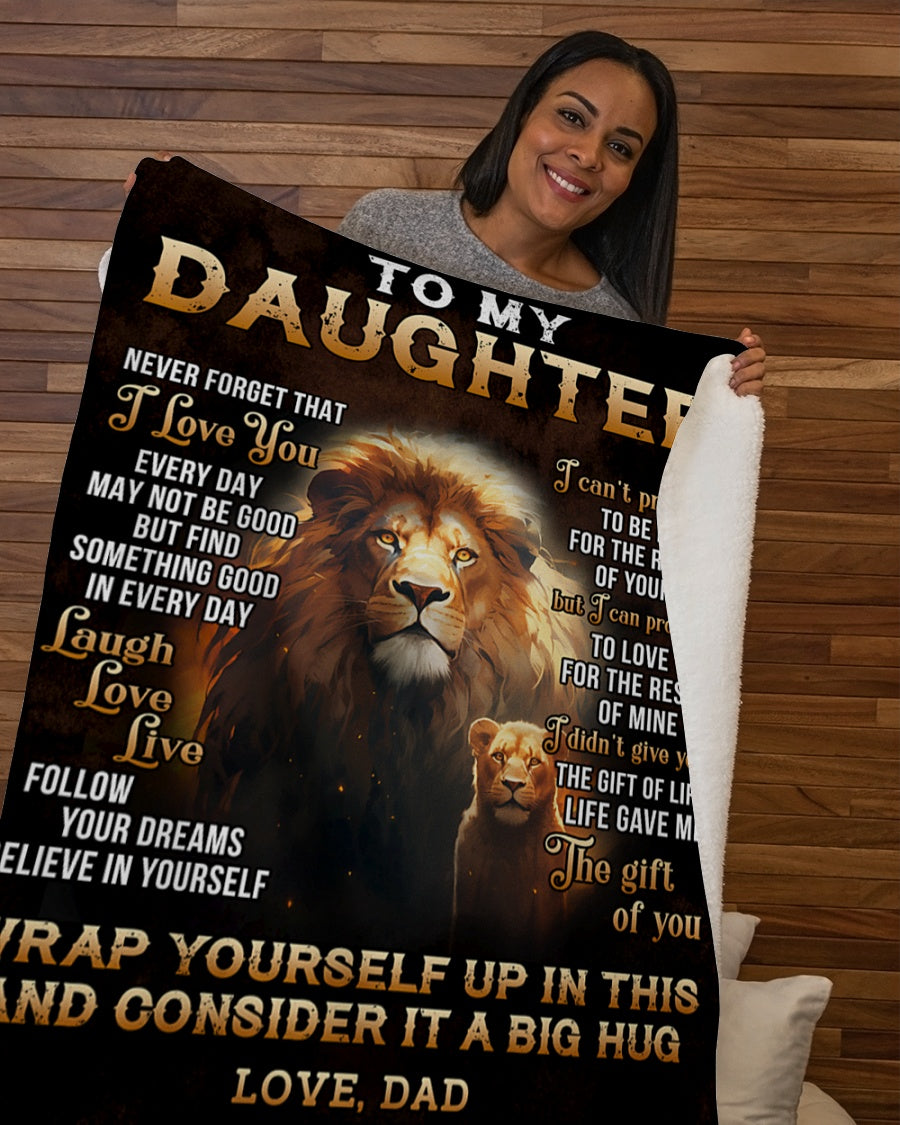 Special Gift For Your Daughter Blanket - From Dad (SKUB07-65)