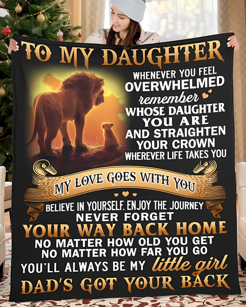 Special Daughter Gift Blanket - From Dad