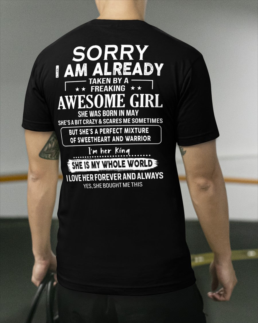May - Awesome girl - Perfect gift for your boyfriend - (SKU04-86-05) - From Wife TRNN05