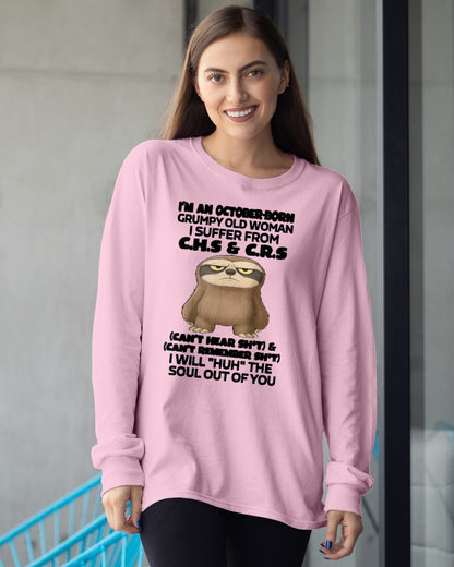 OCTOBER - GRUMPY OLD WOMAN - BIRTHDAY GIFT FOR WOMEN - TRNN10 (SKU09-21-10)