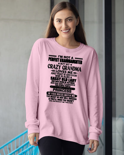 OCTOBER - I'M NOT A PERFECT GRANDDAUGHTER - FROM GRANDMA - TRNN10 (SKU2607-189-10)