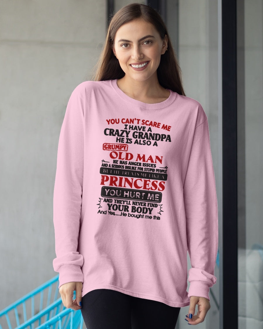 You Can’t Scare Me I Have A Freaking Crazy Grandpa – Gift For Granddaughter From Grandpa – TRNN00 (SKU09-143-00)