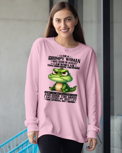 AUGUST - I AM WHO I AM - Birthday T Shirt For Woman - TRNN08 (SKU2602-183-08)