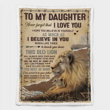 Special Gift For Your Daughter Blanket - From Dad (SKUB11-144)