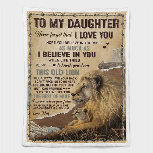 Special Gift For Your Daughter Blanket - From Dad (SKUB11-144)