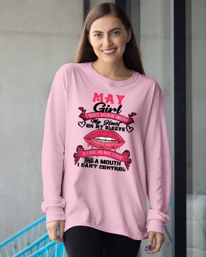MAY QUEEN – Strong, Passionate & Unapologetically Bold - Birthday T Shirt For Woman - TRNN05 (SKU2603-255-05)
