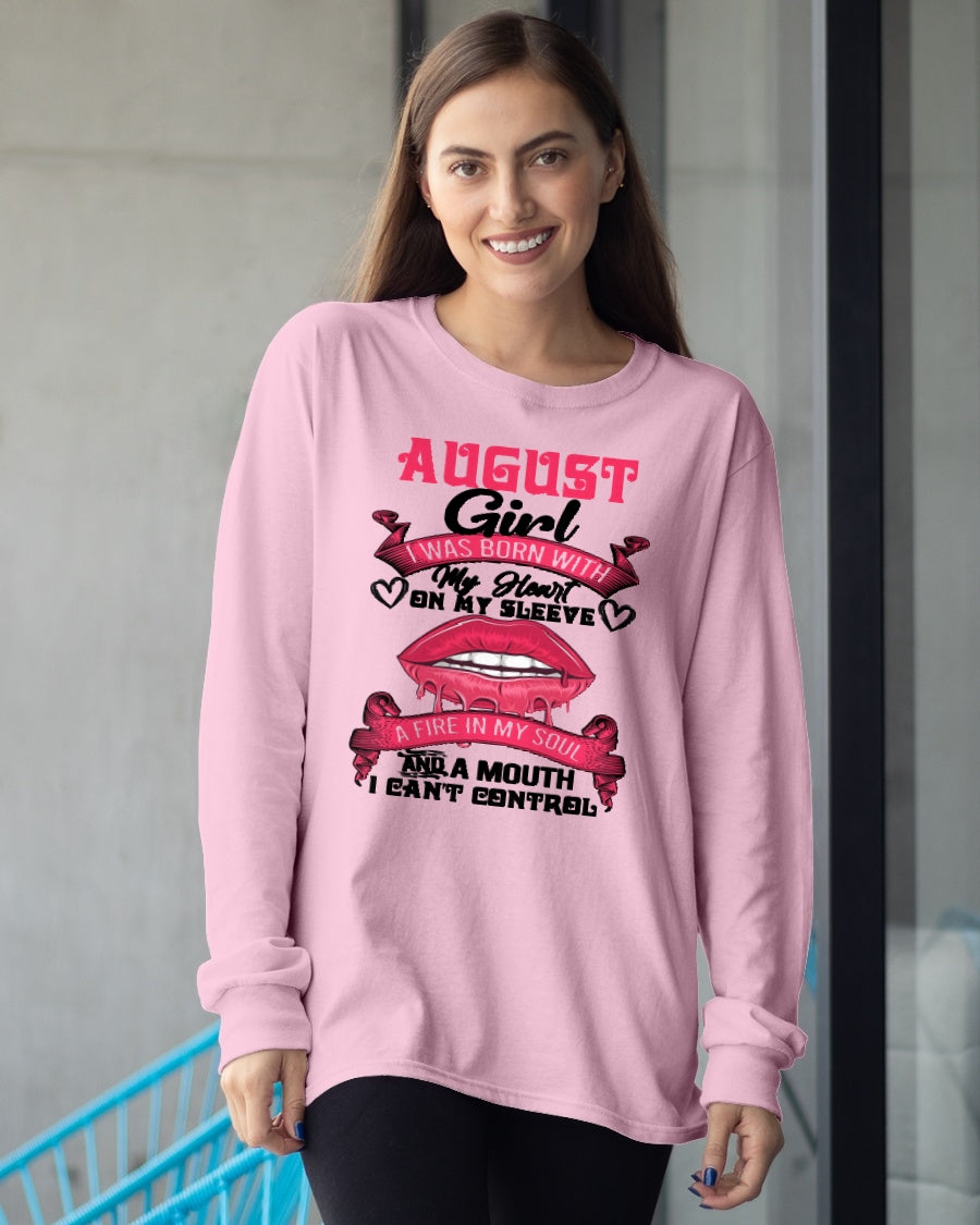 AUGUST QUEEN – Strong, Passionate & Unapologetically Bold - Birthday T Shirt For Woman - TRNN08 (SKU2603-255-08)