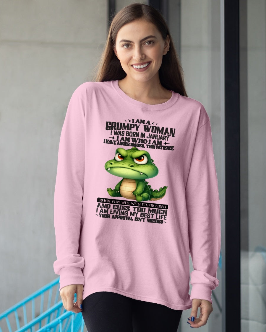 JANUARY - I AM WHO I AM - Birthday T Shirt For Woman - TRNN01 (SKU2602-183-01)