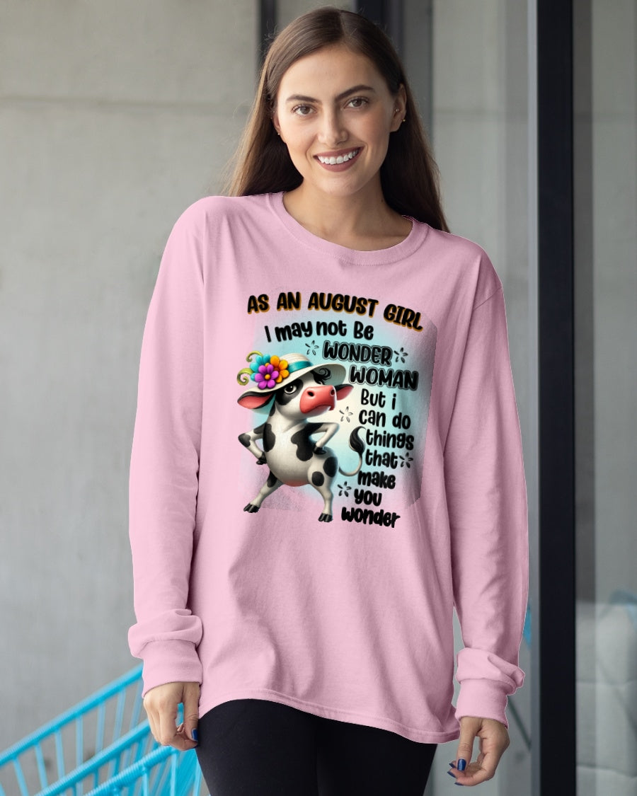 AUGUST - I MAY NOT BE WONDER WOMAN - Birthday T Shirt For Woman - TRNN08 (SKU2603-163-08)