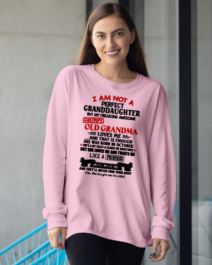 OCTOBER - I AM NOT A PERFECT GRANDDAUGHTER - FROM GRANDMA - TRNN10 (SKU2606-381-10)