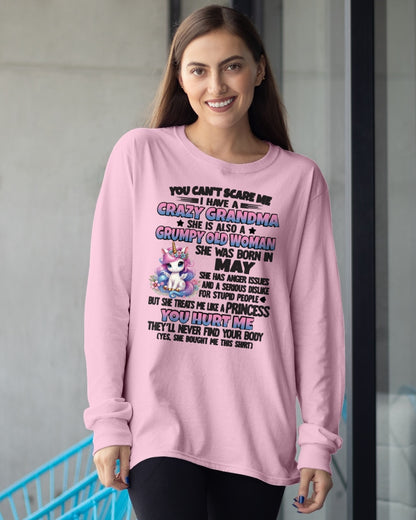 MAY - YOU CAN'T SCARE ME - GIFT FROM GRANDMA FOR GRANDDAUGHTER - TRNN05 (SKU09-106-05)
