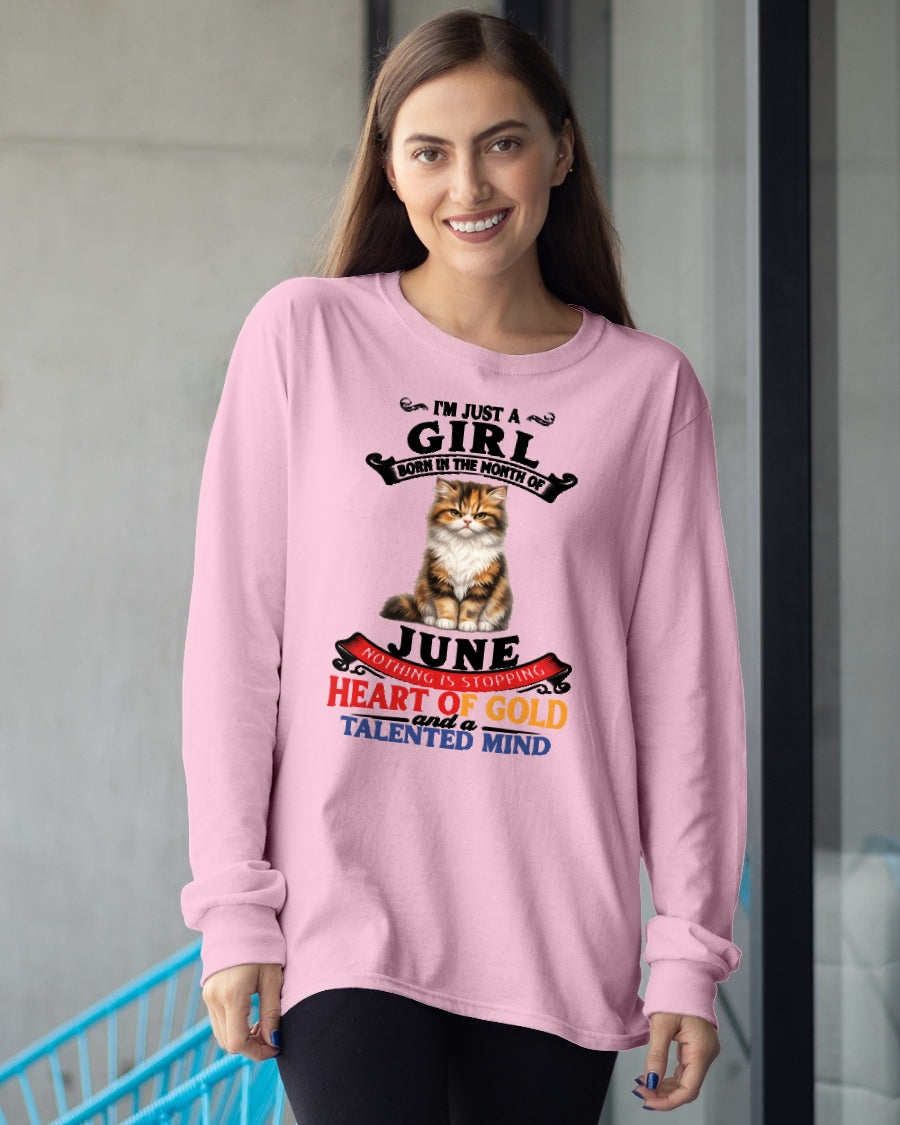 JUNE - NOTHING IS STOPPING THIS FLAMING SOUL - Birthday T Shirt For Woman - TRNN06 (SKU2605-74-06)