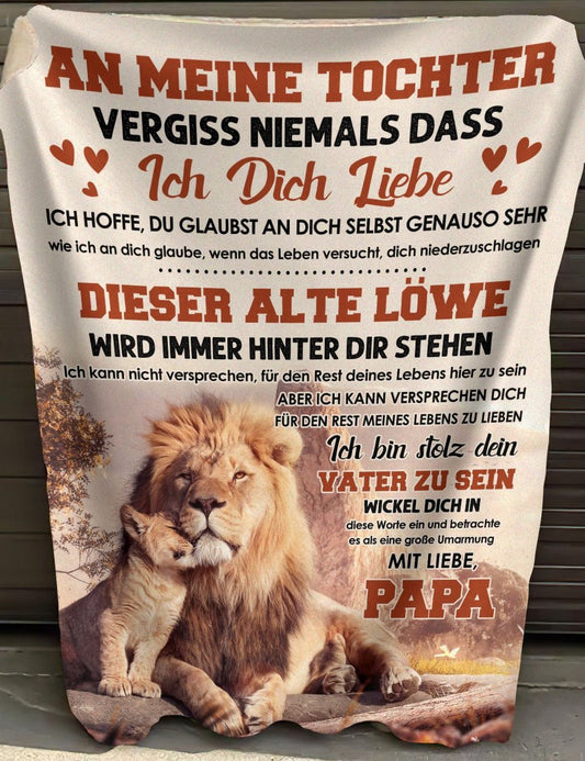 Besonderes Geschenk für deine Tochter – Decke von Papa