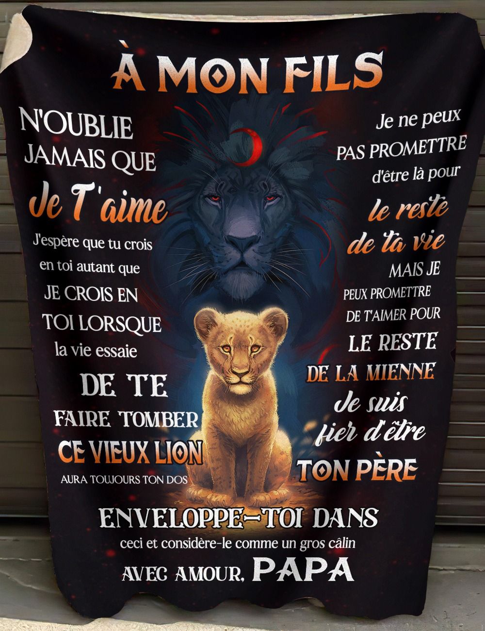 Cadeau Spécial Pour Ton Fils Couverture - De Papa