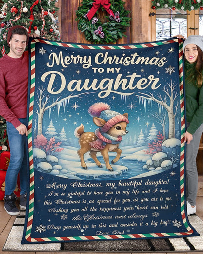 BLANKET FOR DAUGHTER FROM DAD – XMAS GIFT - FULL