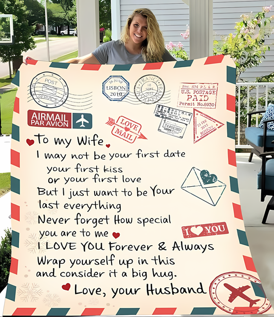 Perfect Gift Blanket For My Lovely Wife From Husband