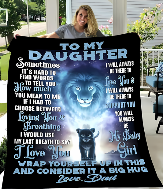 Special Gift For Your Daughter Blanket - From Dad