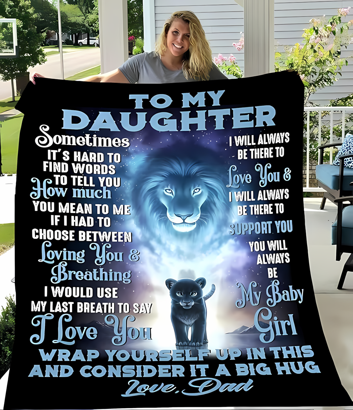 Special Gift For Your Daughter Blanket - From Dad (SKUB10-91)