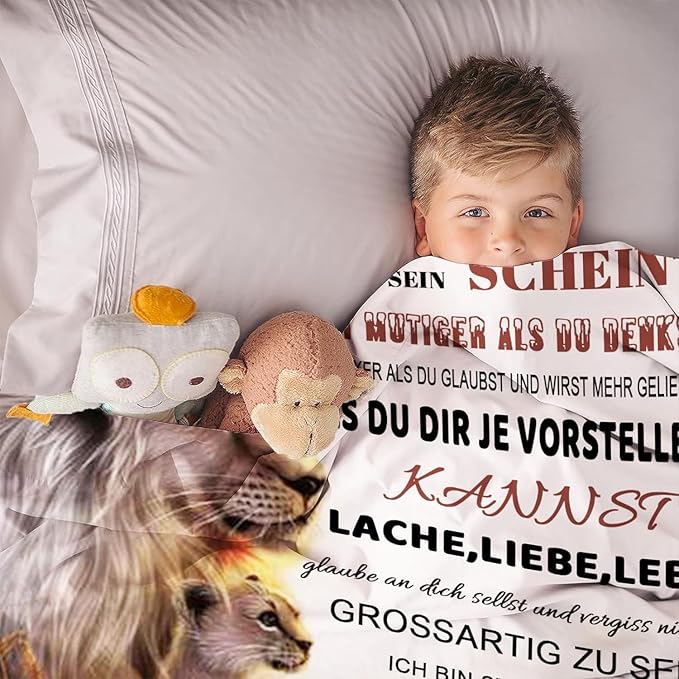 Besonderes Geschenk für deinen Sohn – Decke von Papa