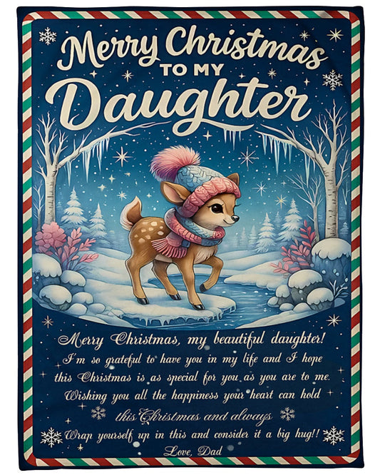 BLANKET FOR DAUGHTER FROM DAD – XMAS GIFT - FULL